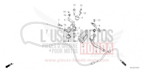 PARKING BRAKE LEVER CRF1100D4P de 2023